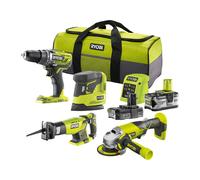 Juego combinado Ryobi ONE+ de 18 V R18CK4E-242S (8 piezas)