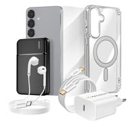 Pack Completo para Galaxy S25 Plus Funda Cristal Cargador Batería Externa