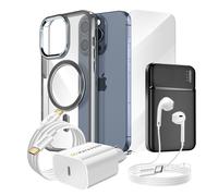 Pack Completo para iPhone 15 Pro Funda Vidrio Cargador Externa