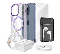 Pack Completo para iPhone 15 Pro Funda Vidrio Cargador Externa