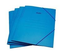 Pack con 20 Carpetas SARO de Cartón AZUL tamaño FOLIO CON solapas y gomas