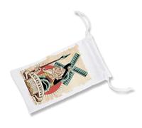 Pack con 3 Fundas Bolsa Multiusos Don QUIJOTE DE LA Mancha Novela Caballero Gafas Dados rol Personalizada Color