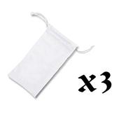 Pack con 3 Fundas Bolsa Multiusos Logo Dentista profesion Dientes Medico Gafas Dados rol Personalizada Color
