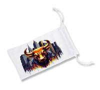 Pack con 3 Fundas Bolsa Multiusos Toro Wall Street Bolsa mercados Inversion Maximus Gafas Dados rol Personalizada Color