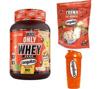 Pack Conguitos galleta Fitness:1kg Proteína Sin Lactosa ,1kg Crema de Arroz y Shaker 500ml