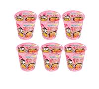 Pack Corea Picante Degustación Ramen Cup Sabores Carbonara y Hot & Spicy Fideos Instantáneos Coreanos Vasos Listo en 3 Minutos Ramen Picante Inspirado en Corea con Samyang Incluye palillos (carbonara)