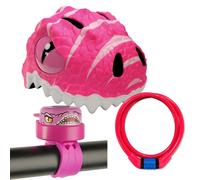 PACK CRAZY SAFETY ROSA - CASCO + CANDADO + TIMBRE, 100201-05-01+210107-10+231104, TIENDA CON LICENCIA OFICIAL