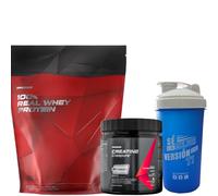 Pack Creapure 300g sabor neutro + Real Whey 1kg Prozis + Mezclador Cerrefit (Pack Creapure sabor neutro + Real Whey 1 KG, Galletas y Crema)