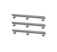 Pack cremallera acero estandar para motor corredera, compatible con cualquier motor del mercado, con separadores y tornillos de fijación mediante soldadura. (3 METROS)