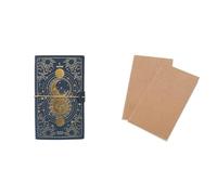 Pack Cuaderno de viaje Astral + Recambio: Cuadernos de notas Cuero sintético, Diario libreta + Recambios (2 * 40págs.) | Libretas bonitas, Material de papaleria bonita