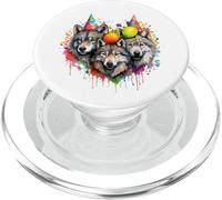 Pack Cumpleaños Lobo Fiesta Lobos Lobo Alfa PopSockets PopGrip para MagSafe