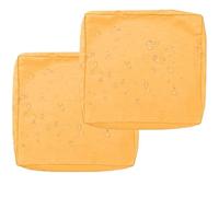 Pack de 1/2/4 Funda de Cojín de Asiento Sofá Exterior Impermeables Cubierta de Cojines de Asiento Patio,para Interior, Exterior Silla de Jardin Muebles Protector Cubierta(Amarillo,63x68x12cm(2pcs))