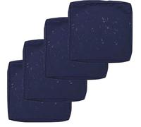 Pack de 1/2/4 Funda de Cojín de Asiento Sofá Exterior Impermeables Cubierta de Cojines de Asiento Patio,para Interior, Exterior Silla de Jardin Muebles Protector Cubierta(Dark blue,33x65x10cm(4pcs))