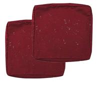 Pack de 1/2/4 Funda de Cojín de Asiento Sofá Exterior Impermeables Cubierta de Cojines de Asiento Patio,para Interior, Exterior Silla de Jardin Muebles Protector Cubierta(Rojo,33x65x10cm(2pcs))