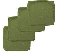 Pack de 1/2/4 Funda de Cojín de Asiento Sofá Exterior Impermeables Cubierta de Cojines de Asiento Patio,para Interior, Exterior Silla de Jardin Muebles Protector Cubierta(Verde,63x68x12cm(4pcs))