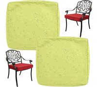 Pack de 1/2/4 Impermeable Funda de Cojín de Asiento de Sofá Exterior con Cremallera - 50x50 60x60 Cubierta Funda de Muebles para Interior, Exterior，Silla，Jardin，Muebles de Ratán(J4,2PCS_33X65X10CM)