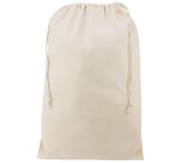 Pack de 10 bolsas de algodón de 150 grs. cierre con cordón de algodón, tamaño 32x41 cm. Siglo21publicidad