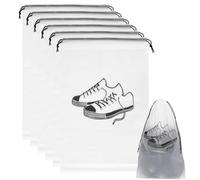 Pack de 10 bolsas para zapatos de viaje, bolsa de zapatos portátil, 29 x 43 cm, bolsa transparente para zapatos para hombres y mujeres