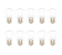 Pack de 10 Bombillas Colores Led E27 1W Para la Boda del Partido de Navidad de Halloween Bar Mood Ambiente Decoración（Blanco cálido）