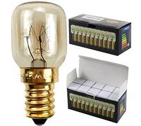 Pack de 10 bombillas de rosca SES E14, 300 grados, para microondas y horno, bombillas de luz nocturna, E14 25.00W 240.00V