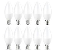 Pack de 10 Bombillas E14 LED Bajo Consumo 7W Equivalente A 70W 700 Lúmenes Sin Parpadeo No Regulable Para Iluminación Decorativa(Warm White 3000K,3W)