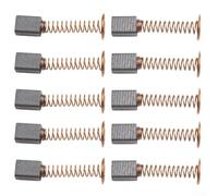 Pack de 10 cepillos de carbón para herramienta rotativa D4000 - 4,8 x 6,8 x 8,6 mm, juego de cepillos de repuesto, construcción de metal y carbono, compatible con D4000P