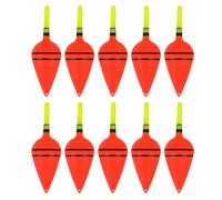Pack de 10 Flotadores Electrónicos para Pesca Adecuado para Mar y para Pesca de Roca Diseño Brillante para Uso Nocturno Ligero y Plástico (40g)