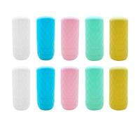 Pack De 10 Fundas De Silicona A Prueba De Fugas, Fundas De Silicona Elásticas, Protector De Tapa De Botella Para Artículos De Tocador, Fundas De Silicona Reutilizables, Accesorios De Viaje