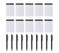 Pack De 10 Libretas Y 10 Bolígrafos, Mini Libretas, Libretas Rayadas, Libretas Portátiles, Material De Aprendizaje Y Oficina, Papelería Para Estudiantes