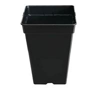 PACK DE 10 MACETAS CUADRADAS DE PLÁSTICO NEGRA DE 11L - 23x23x27,5 CM