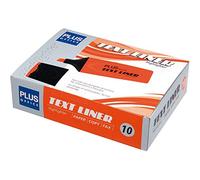Pack de 10 Marcador Fluorescente Plus TEXT LINER Naranja