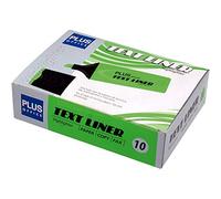 Pack de 10 Marcador Fluorescente Plus TEXT LINER Verde