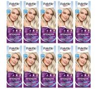 (Pack de 10) Palette Intensive Color Cream 10-2 (A10) Ultra Ash Blond Hair Color - Caja completa - Con hoja de instrucciones en inglés