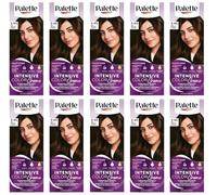 (Pack de 10) Palette Intensive Color Cream 3-65 (W2) Dark Chocolate Hair Color - Caja completa - con hoja de instrucciones en inglés