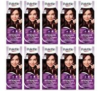 (Pack de 10) Palette Intensive Color Cream 4-89 (RFE3) Intensive Berenjena Hair Color - Full Box - With English Instruction Leaflet
