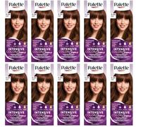 (Pack de 10) Palette Intensive Color Cream 5-68 (R4) Color de pelo de castaño - Caja completa - con hoja de instrucciones en inglés