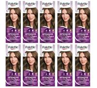 (Pack de 10) Palette Intensive Color Cream 6-0 (N5) Dark Blond Hair Color - Caja completa - con hoja de instrucciones en inglés