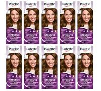 (Pack de 10) Palette Intensive Color Cream 6-65 (W5) Color de cabello turrón - Caja completa - con hoja de instrucciones en inglés