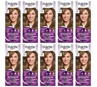 (Pack de 10) Palette Intensive Color Cream 7-0 (N6) Color rubio medio - Caja completa - con hoja de instrucciones en inglés