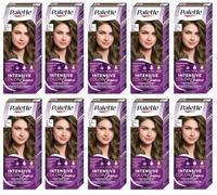 (Pack de 10) Palette Intensive Color Cream 7-1 Ash Medium Brown Hair Color - Caja completa - Con hoja de instrucciones en inglés