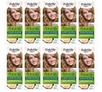(Pack de 10) Palette Permanent Naturals Color Cream 8-0 (300) Light Blond Hair Color - Full Box - With English Instruction Leaflet