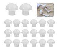 Pack de 10 Pares de Almohadillas de Silicona Blancas para Baofeng -Tapones para oídos cómodos, Auriculares de Repuesto de Silicona Suave para Tubos Acústicos Encubiertos,intercomunicador,