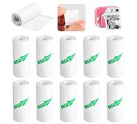 Pack de 10 Rollos de Papel Adesivo para Mini Impresora, Papel Termico para Cámara, Rollo para Impresora Térmica, Fácil de Reemplazar, Compatible con la mayoría de las cámaras de impresión.