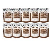 Pack De 10 Snacks Naturales para Perros | Triángulos De Conejo + Bacalao Sin Conservantes | Chuches Perros Naturales - Dog Treats Saludables con Omega 3 para Pelo Y Piel | 10x100g