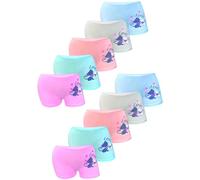 Pack de 10 Unidades - Braguitas de algodón para niña - Material cómodo y Suave - con Diferentes Motivos -Modelo 2-8-9 años
