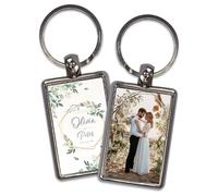 Pack de 100 Llaveros Personalizados con Foto 2 Caras. Detalles Bautizo para Invitados. Llaveros Originales Personalizados. Detalles Comunion para Invitados. Detalles Boda Invitados. Porta Chaves