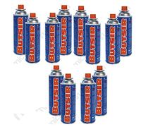 Pack de 12 cartuchos de gas Butano B-250, 227g, para Cocinas y Sopletes, Azul