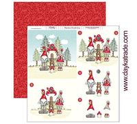 Pack de 12 Dayka Elfo con Champiñon Papel 30x30cm