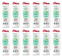 Pack de 12 Detergente corporal Vidal Bagnodoccia Gel de Ducha Protettivo, espuma de ducha con menta y lima, 500 ml