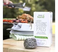 Pack de 12 Estropajos de Acero Inoxidable SCRUB BUDS DISH DROPS - Una herramienta indispensable en la cocina, para eliminar sin rayar los restos de alimentos quemados y la grasa